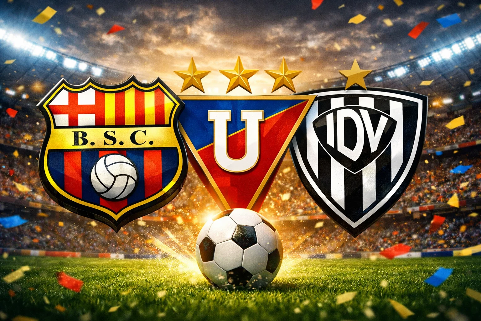 Tres gigantes ecuatorianos se meten entre los 30 mejores de CONMEBOL